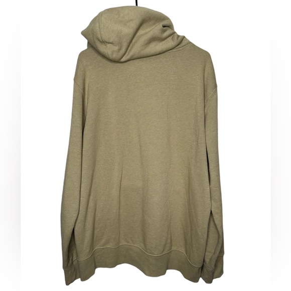 The North Face Men's Hoodie Half Dome Logo Pullover Sweatshirt Size XL Tan Beige - Picture 2 of 9